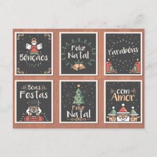 PORTUGUESE FELIZ NATAL CHRISTMAS CARD SET