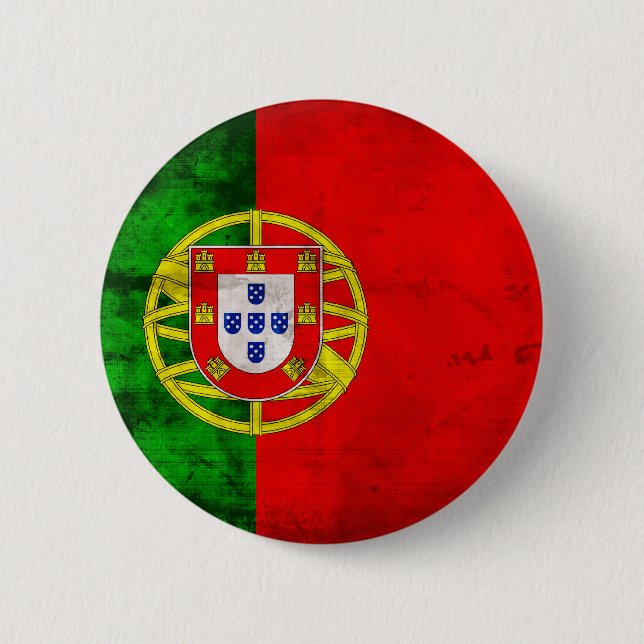 Portuguese Flag 6 Cm Round Badge (Front)