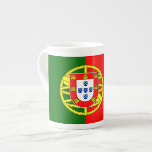 Portuguese flag bone china mug