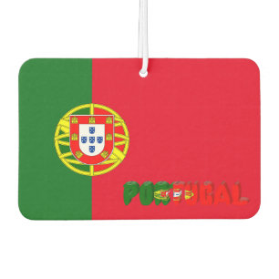 Portuguese flag car air freshener