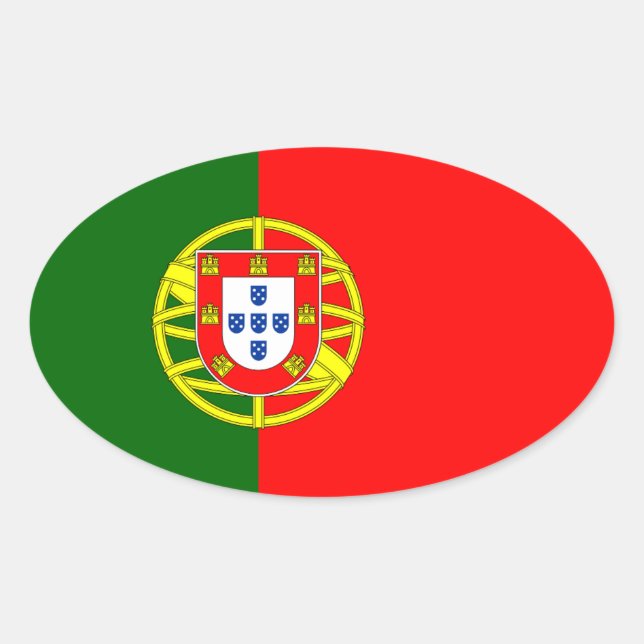 Portuguese flag country sticker | Flag of Portugal (Front)