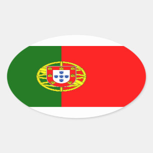 Portuguese flag country sticker   Flag of Portugal