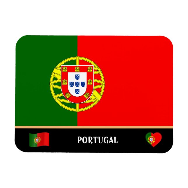 Portuguese Flag & country travel / Portugal Magnet (Horizontal)