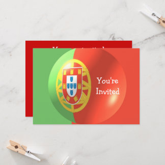 Portuguese Flag Design Any Occasion Invitation