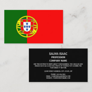 Portuguese Flag, Flag of Portugal Business Card