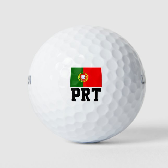 Portuguese flag golf ball set | Portugal pride (Front)