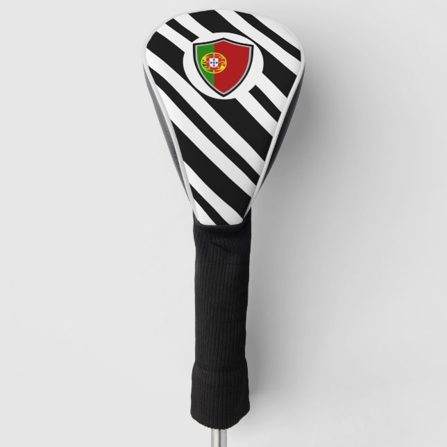 Portuguese flag golf head cover (Front)