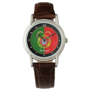 Portuguese flag & Heart - Portugal /sports fans Watch
