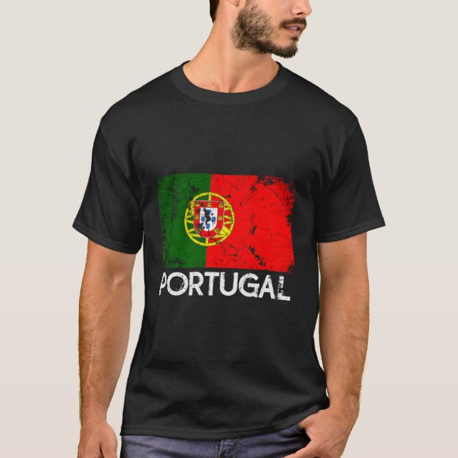 Portuguese Flag Made In Portugal T-Shirt (Front)