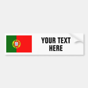 Portuguese flag of Portugal custom bumper stickers