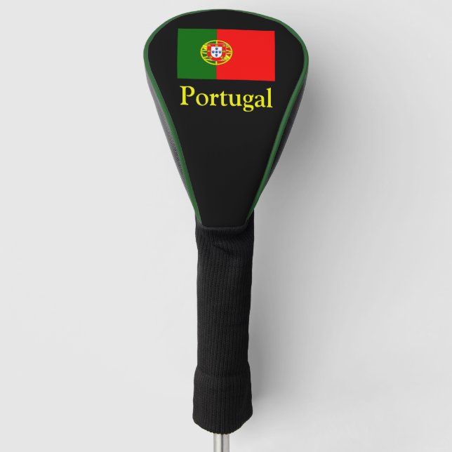 Portuguese flag of Portugal custom driver Golf Head Cover (Front)