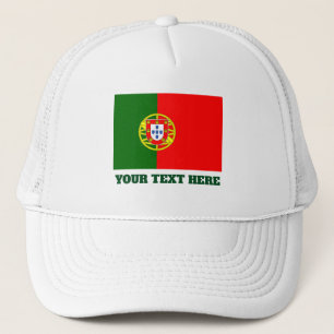 Portuguese flag of Portugal custom trucker hats