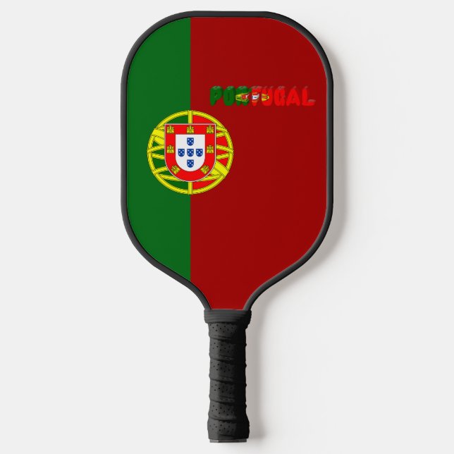 Portuguese flag pickleball paddle (Front)