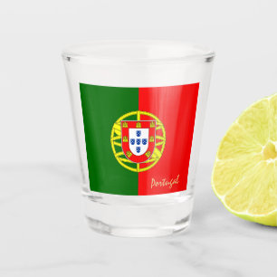 Portuguese Flag & Portugal country patriot /sports Shot Glass