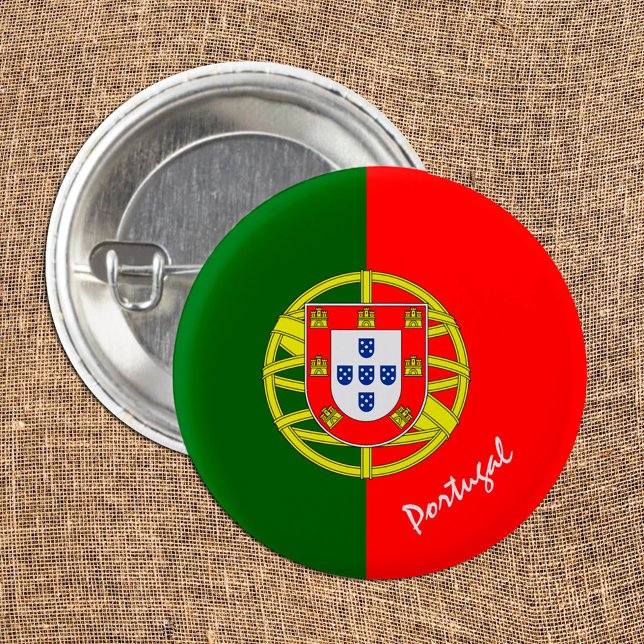 Portuguese Flag & Portugal fashion, travel /sport  3 Cm Round Badge (Creator Uploaded)