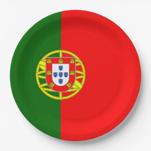 Portuguese Flag (Portugal) Paper Plate