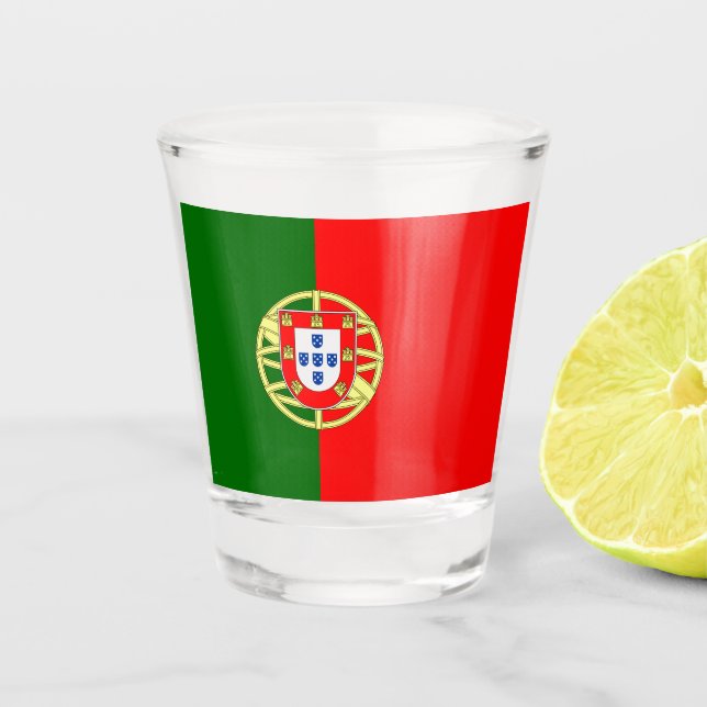 Portuguese Flag (Portugal) Shot Glass (Front)