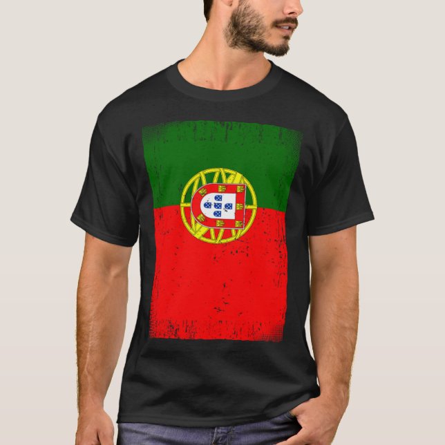Portuguese Flag Portugal T-Shirt (Front)