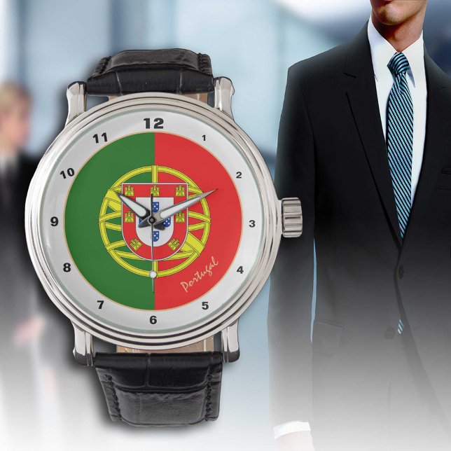Portuguese Flag & Portugal trendy fashion /design Watch (Creator Uploaded)
