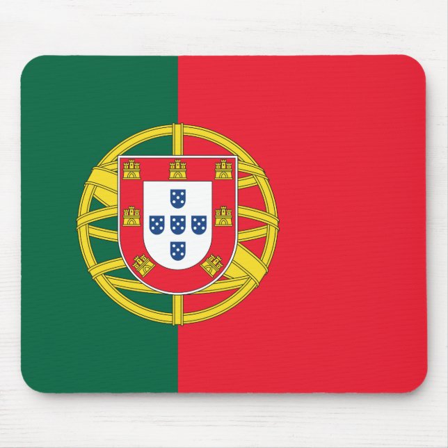 Portuguese flag quality mouse mat (Front)