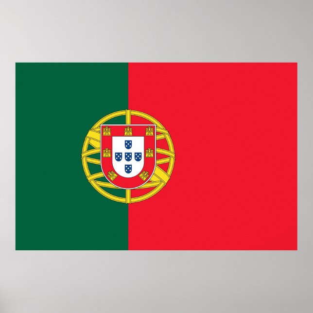 Portuguese flag quality poster (Front)