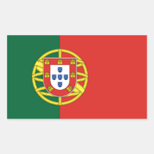 Portuguese Flag Rectangular Sticker