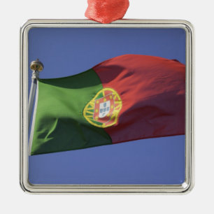 Portuguese Flag RF) Metal Tree Decoration