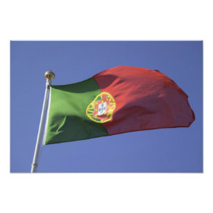 Portuguese Flag RF) Photo Print