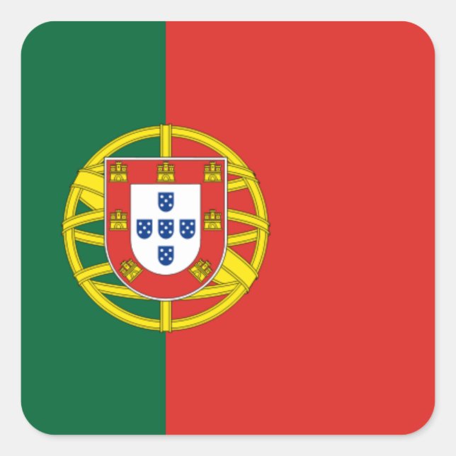 Portuguese flag sticker (Front)