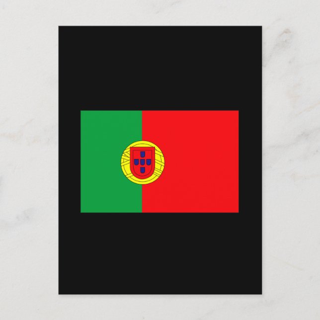 Portuguese Flag T-shirts and Gifts Postcard (Front)