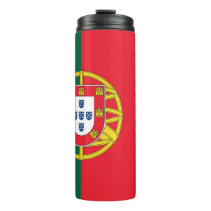 Portuguese flag thermal tumbler