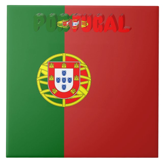 Portuguese flag tile (Front)
