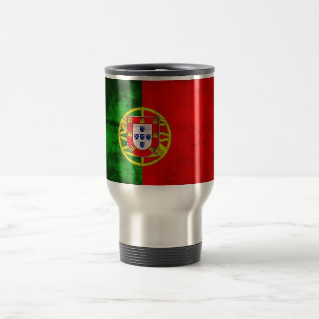 Portuguese Flag Travel Mug (Center)
