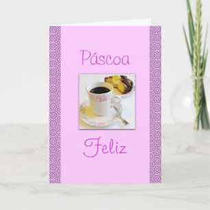 Portuguese: Folar de Páscoa / Easter cake Holiday Card
