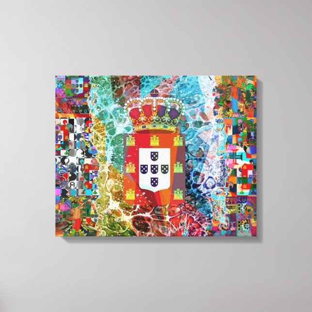 Portuguese folk art canvas print (Front)