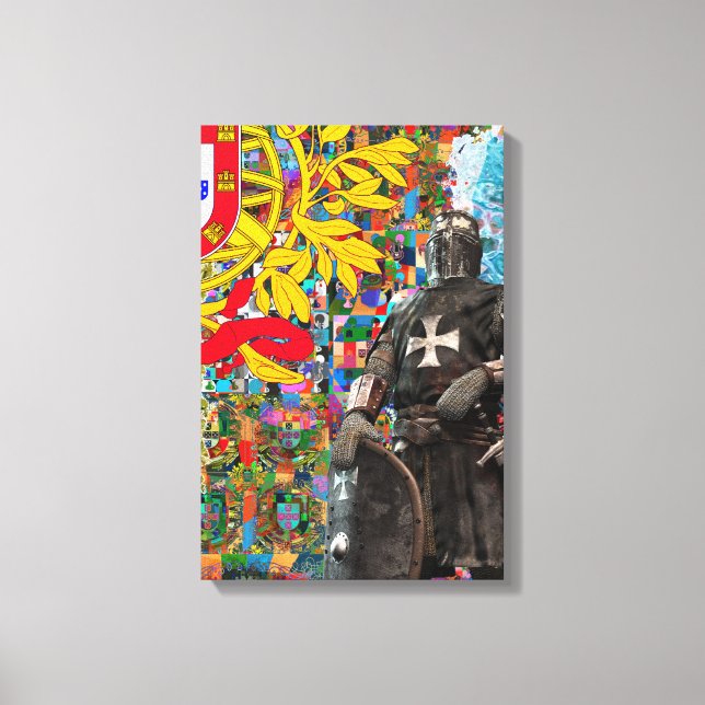 Portuguese folk art canvas print (Front)