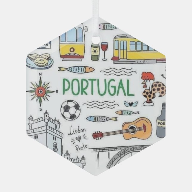 Portuguese folk art ceramic ornament (Front)