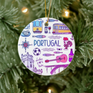 Portuguese folk art ceramic ornament