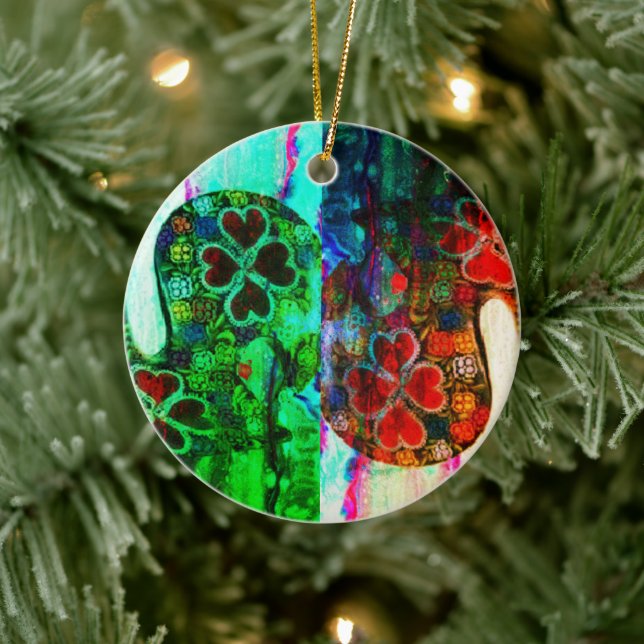 Portuguese folk art ceramic tree decoration (Tree)