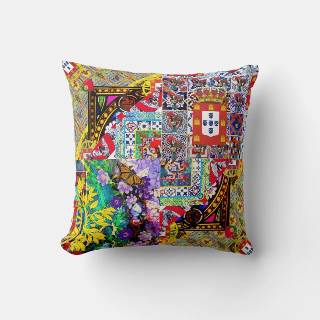 Portuguese folk art cushion (Front)