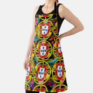 Portuguese folk art design apron