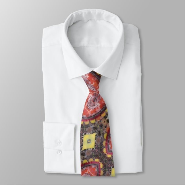 Portuguese folk art designs  tie (Tied)
