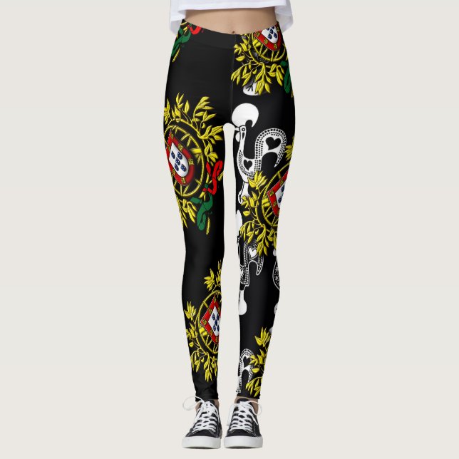 Portuguese folk art leggings (Front)