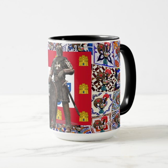 Portuguese folk art  mug (Front Right)