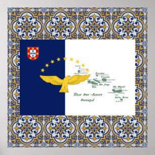 Portuguese folk art poster