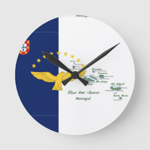 Portuguese folk art  round clock