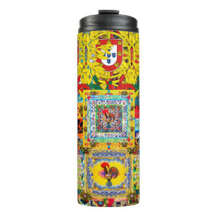Portuguese folk art  thermal tumbler