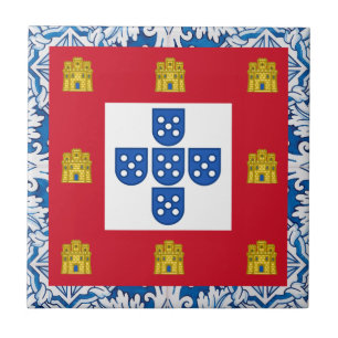 Portuguese folk art tile