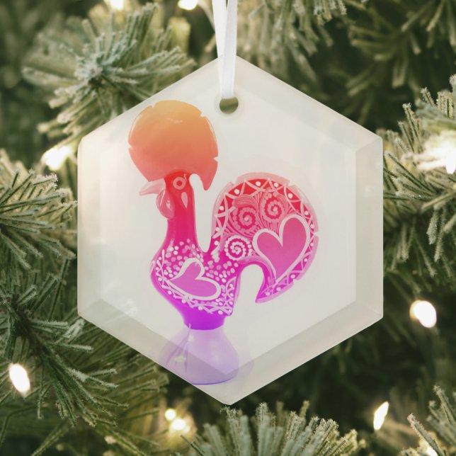 Portuguese folk music glass tree decoration (Insitu)