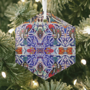 Portuguese folk music glass tree decoration